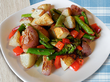 Salade de printemps aux asperges et pommes de terre