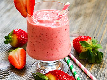 Strawberries and cream slushy